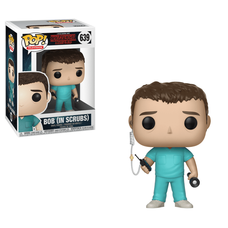 Funko Pop Stranger Things - Bob In Scrubs 639, figura colecionável oficial
