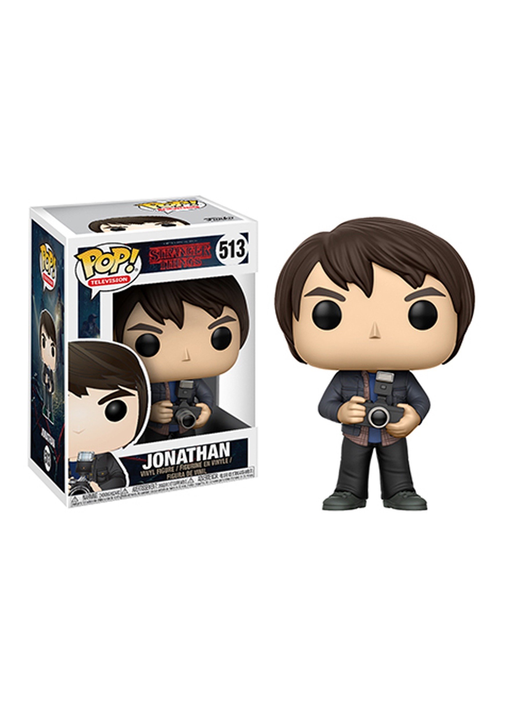 Funko Pop Stranger Things Jonathan - Boneco Vinil Colecionável Oficial Nº 513